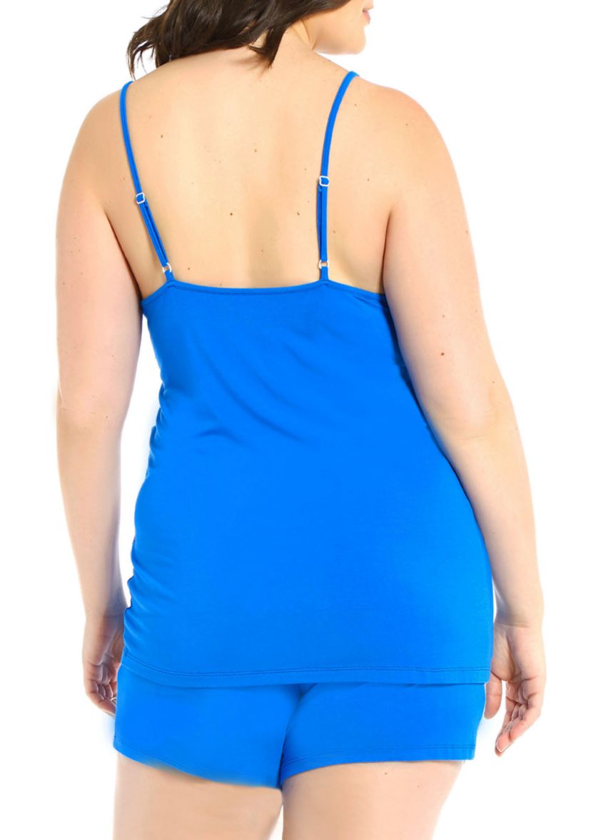 Plus Size Davina Lace and Modal Cami Set