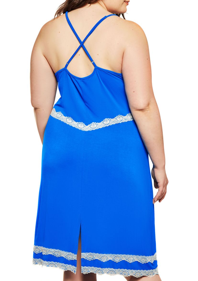 Plus Size Davina Lace and Modal Gown