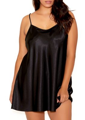 Plus Lyla Lux Satin Short Chemise