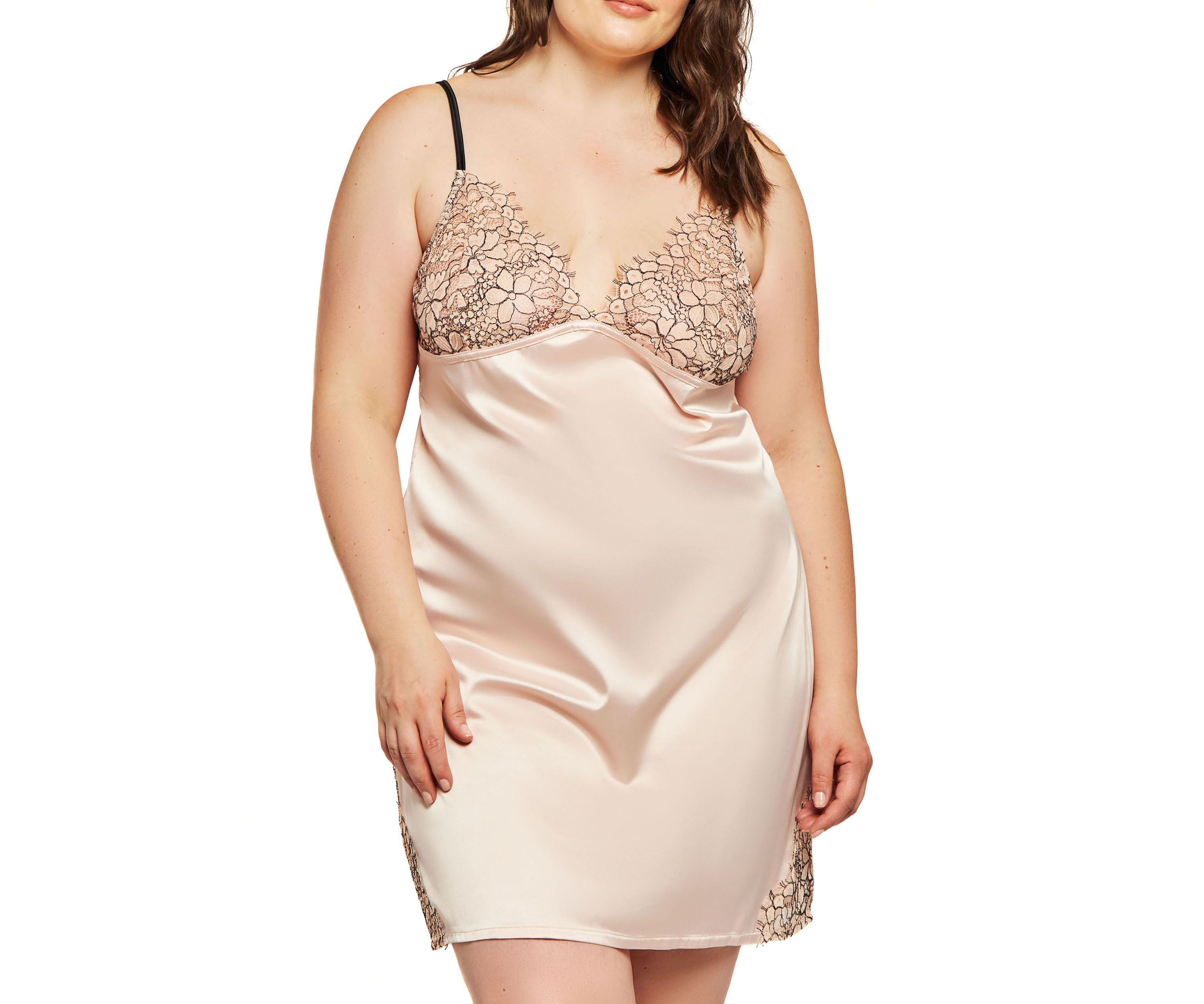 Talise Satin Eyelash Chemise