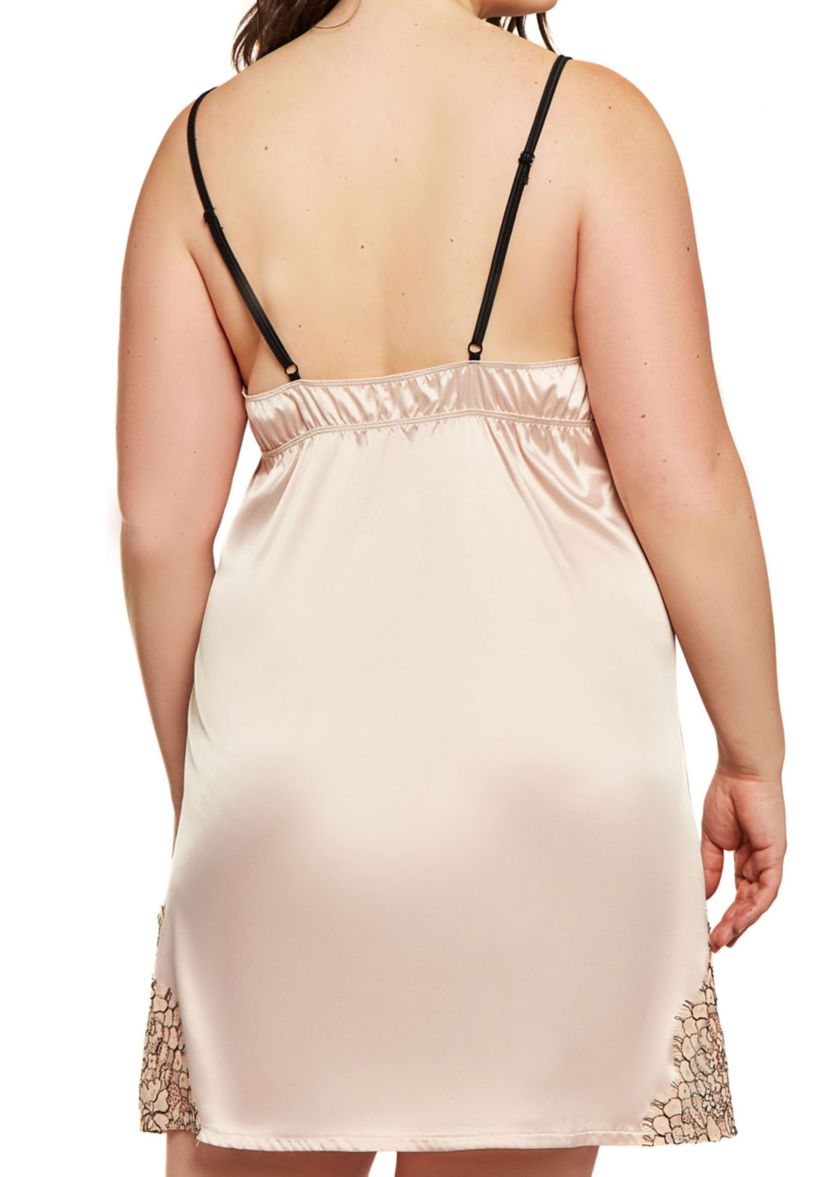 Talise Satin Eyelash Chemise