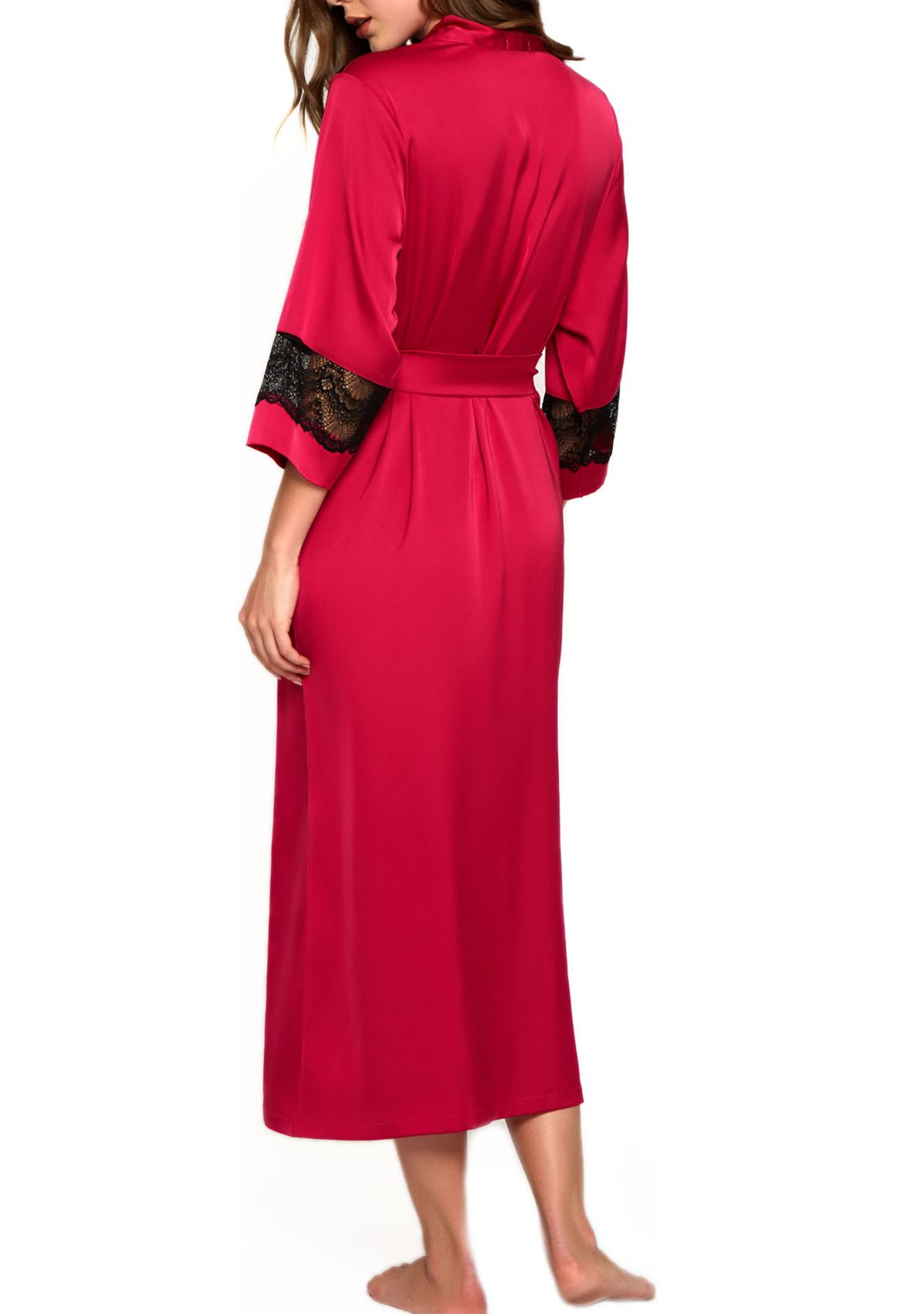 Long Sleeve Satin Long Robe