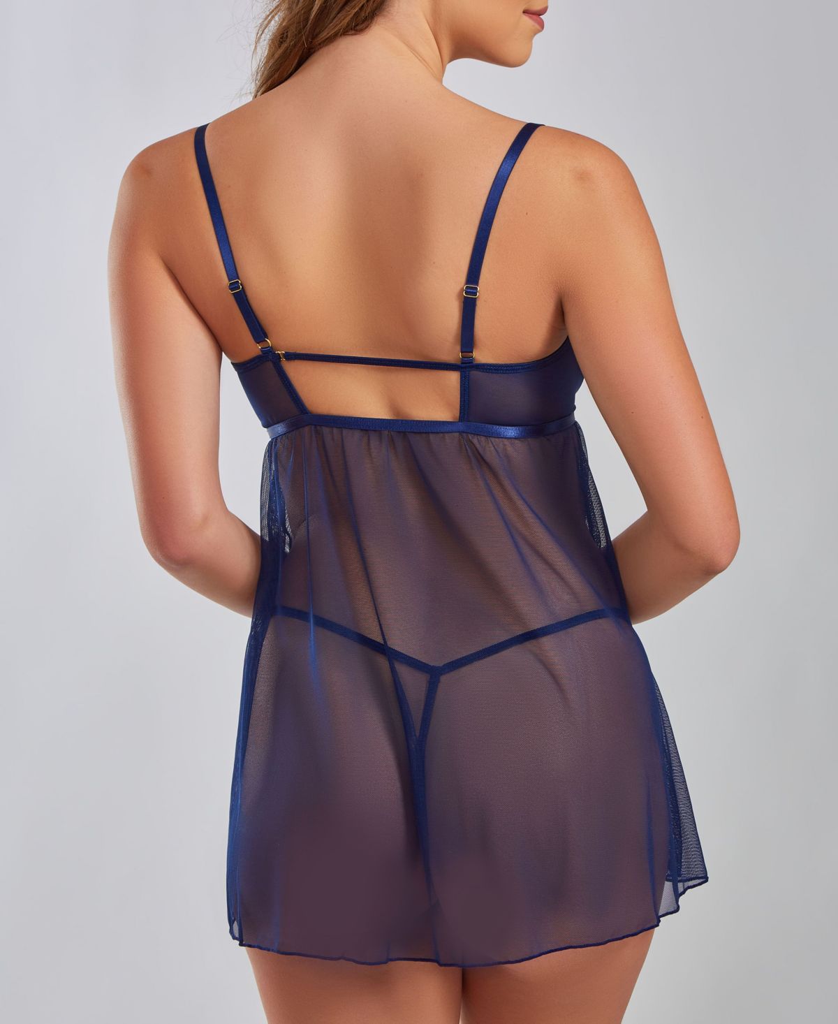 Dalton Underwire Soft Lace and Mesh Babydoll Lingerie Set