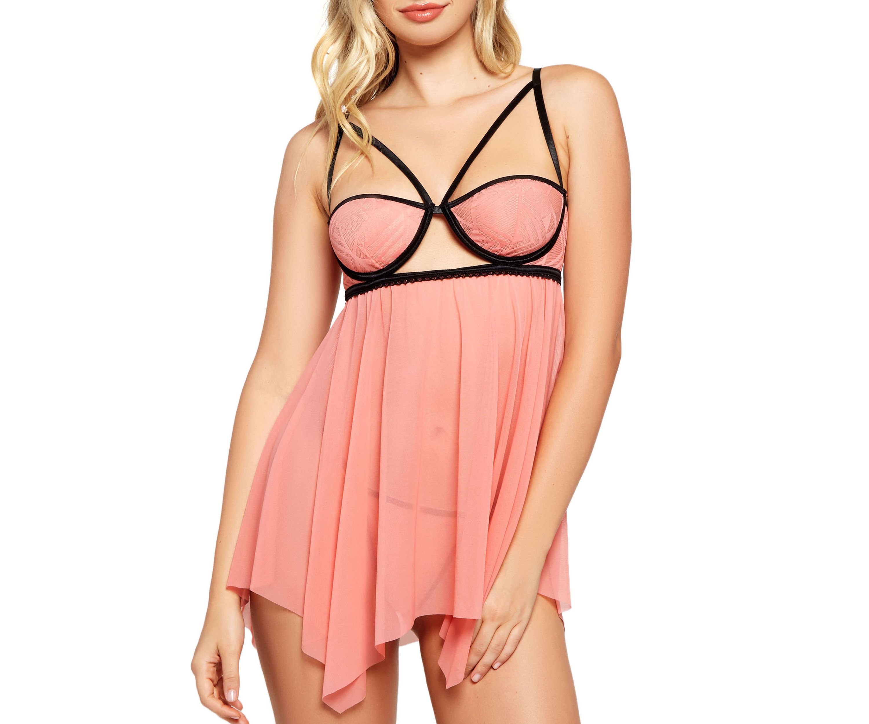 Emy Mesh Babydoll Set