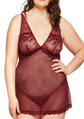 Plus Size  Desi Mesh Babydoll