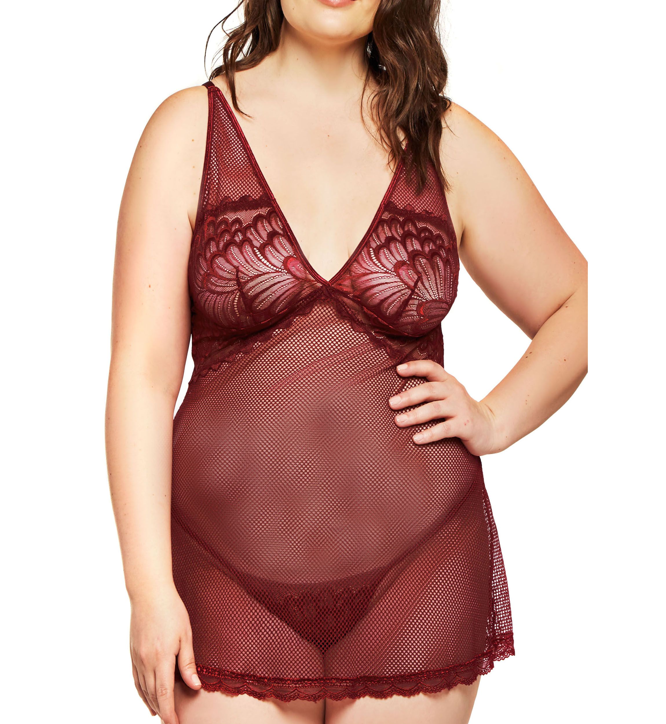 Plus Size  Desi Mesh Babydoll