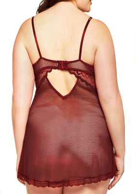 Plus Size  Desi Mesh Babydoll