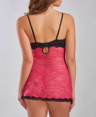 Peyton Underwire Stretch Lace Chemise and Panty Set