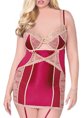 Plus Multi Shoulder Strap Chemise