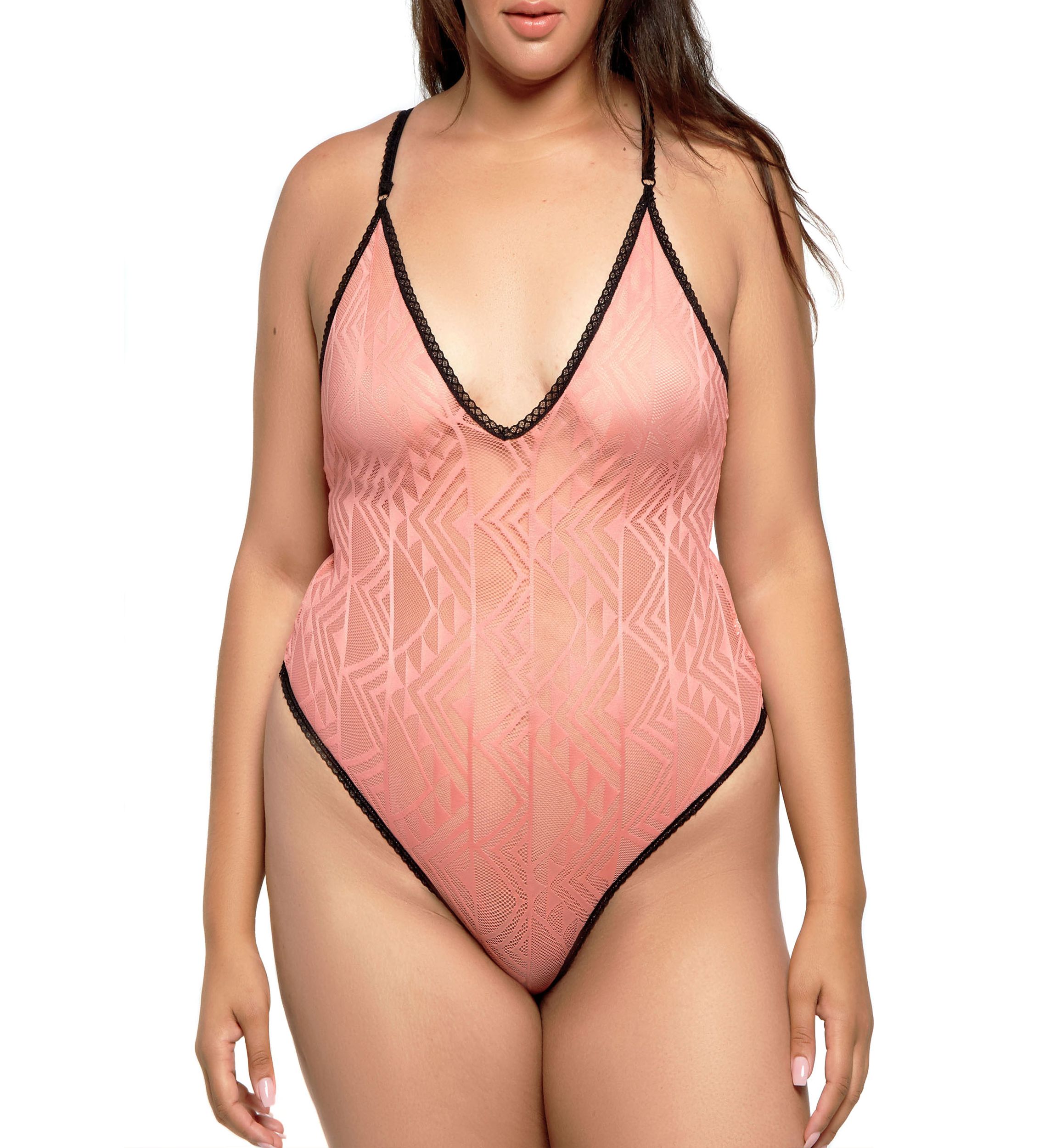Plus Size Effie Mesh Bodysuit