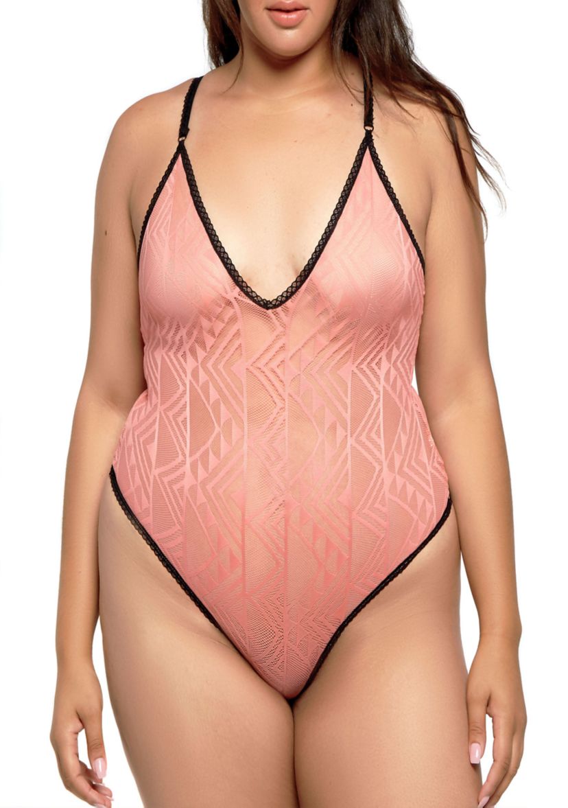 Plus Size Effie Mesh Bodysuit