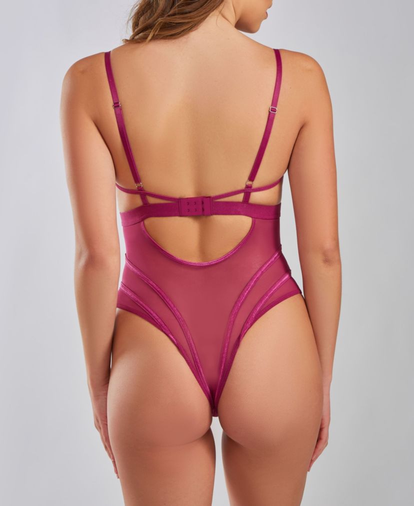 Rose Underwire Lace Bra Caged  Front Teddy