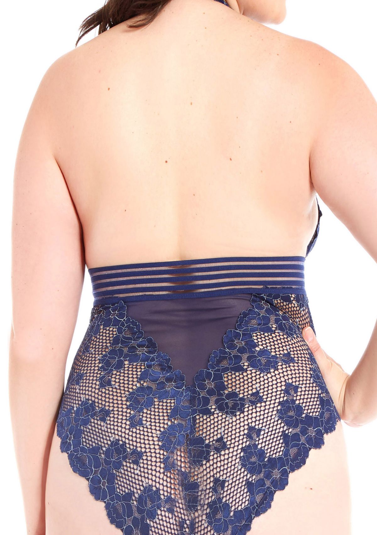 Plus Size Florence Lace Babydoll Bodysuit