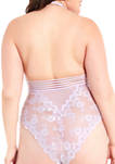 Plus Size Florence Lace Babydoll Bodysuit