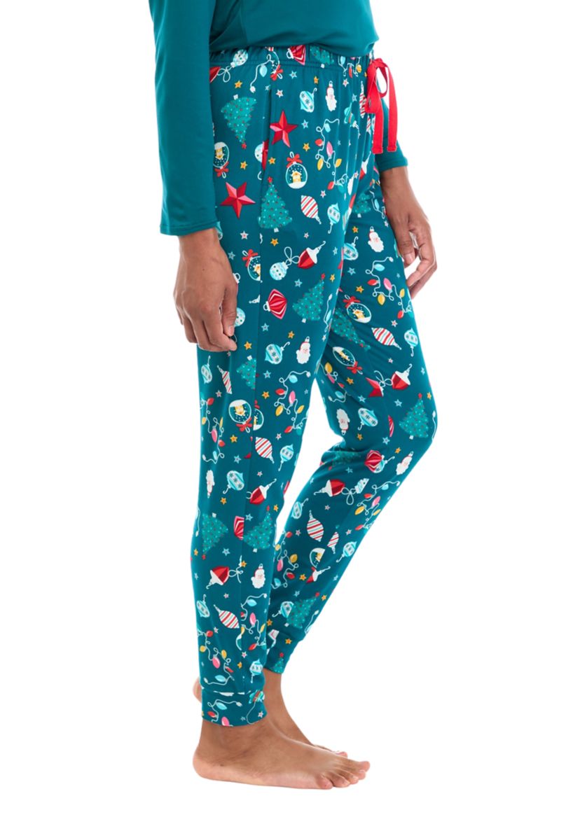 Womens Holiday Lights Joggers
