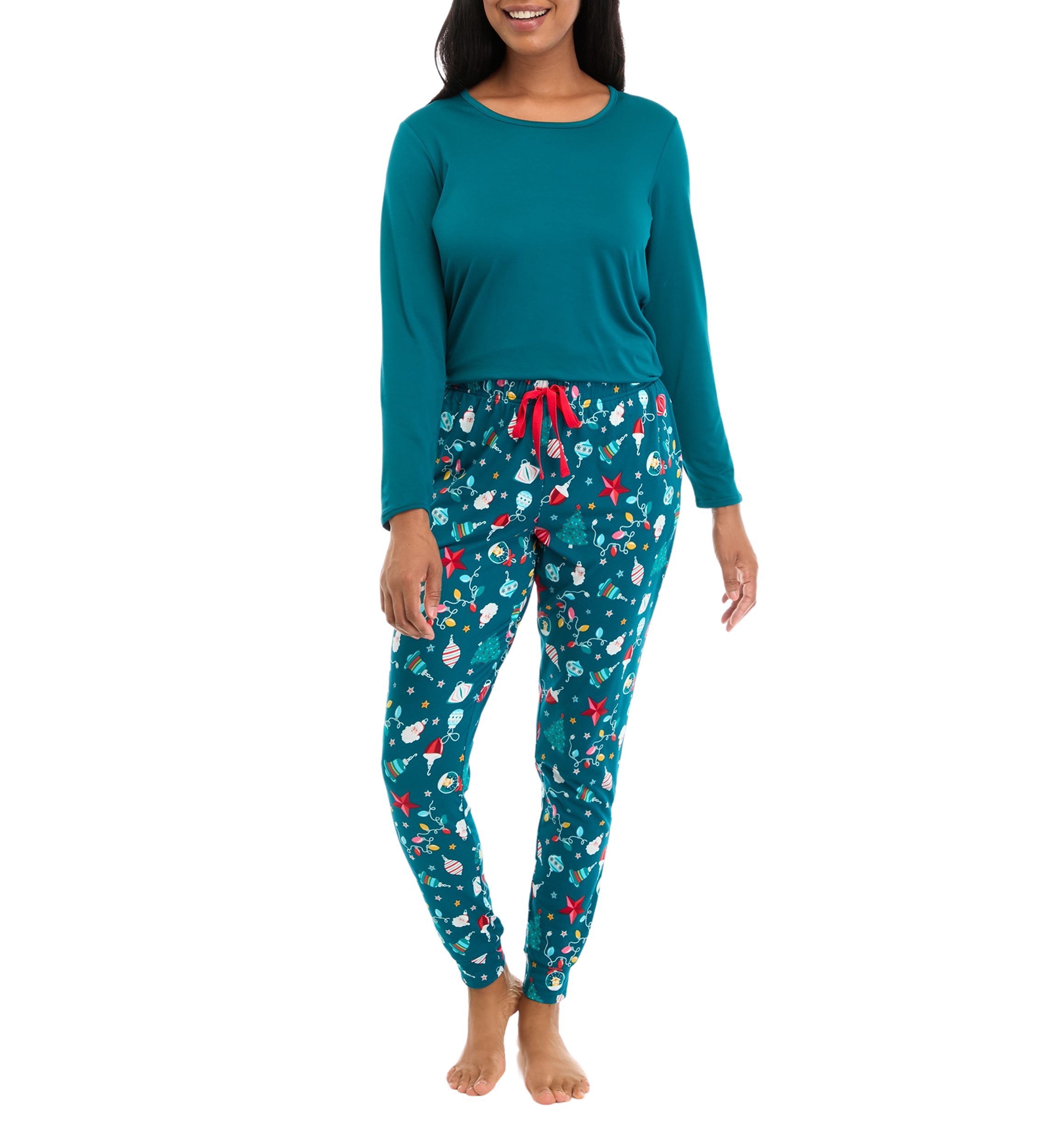 Womens Holiday Lights Joggers