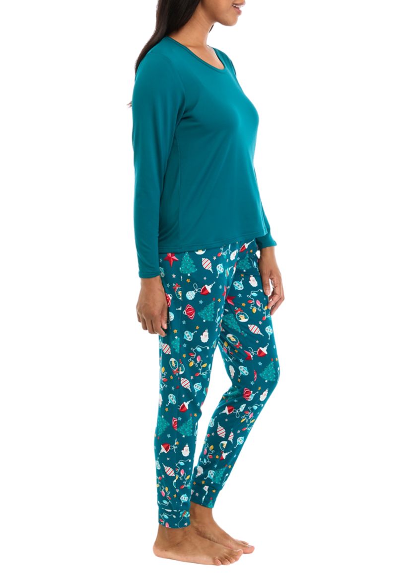 Womens Holiday Lights Joggers