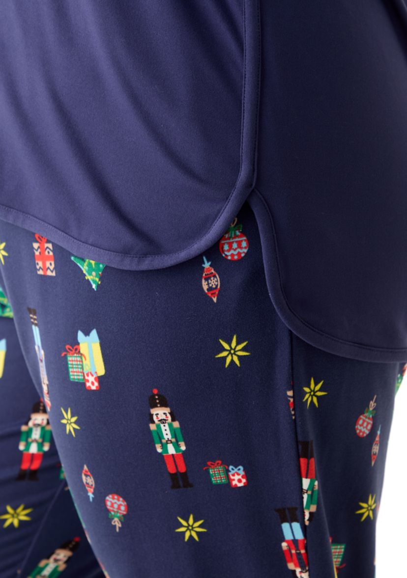 Plus Size Long Sleeve Pajama Top