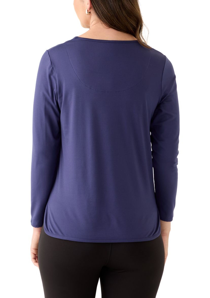 Womens Long Sleeve Pajama Top