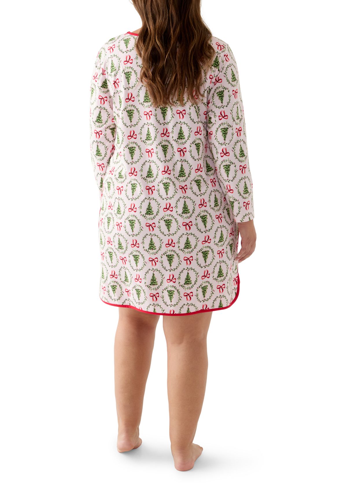Plus Size Bow & Wreath Nightgown