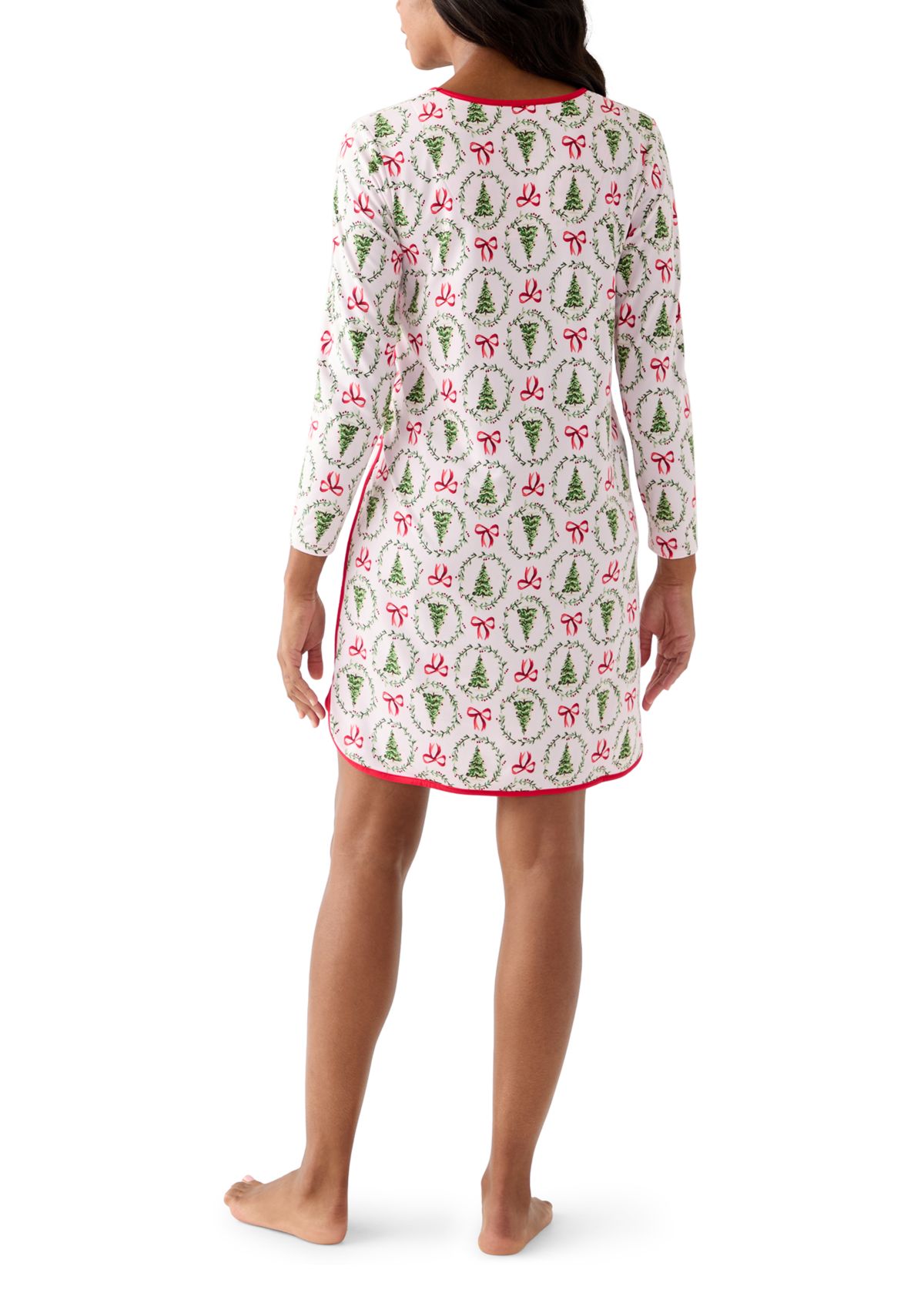 Womens Bow & Wreath Nightgown