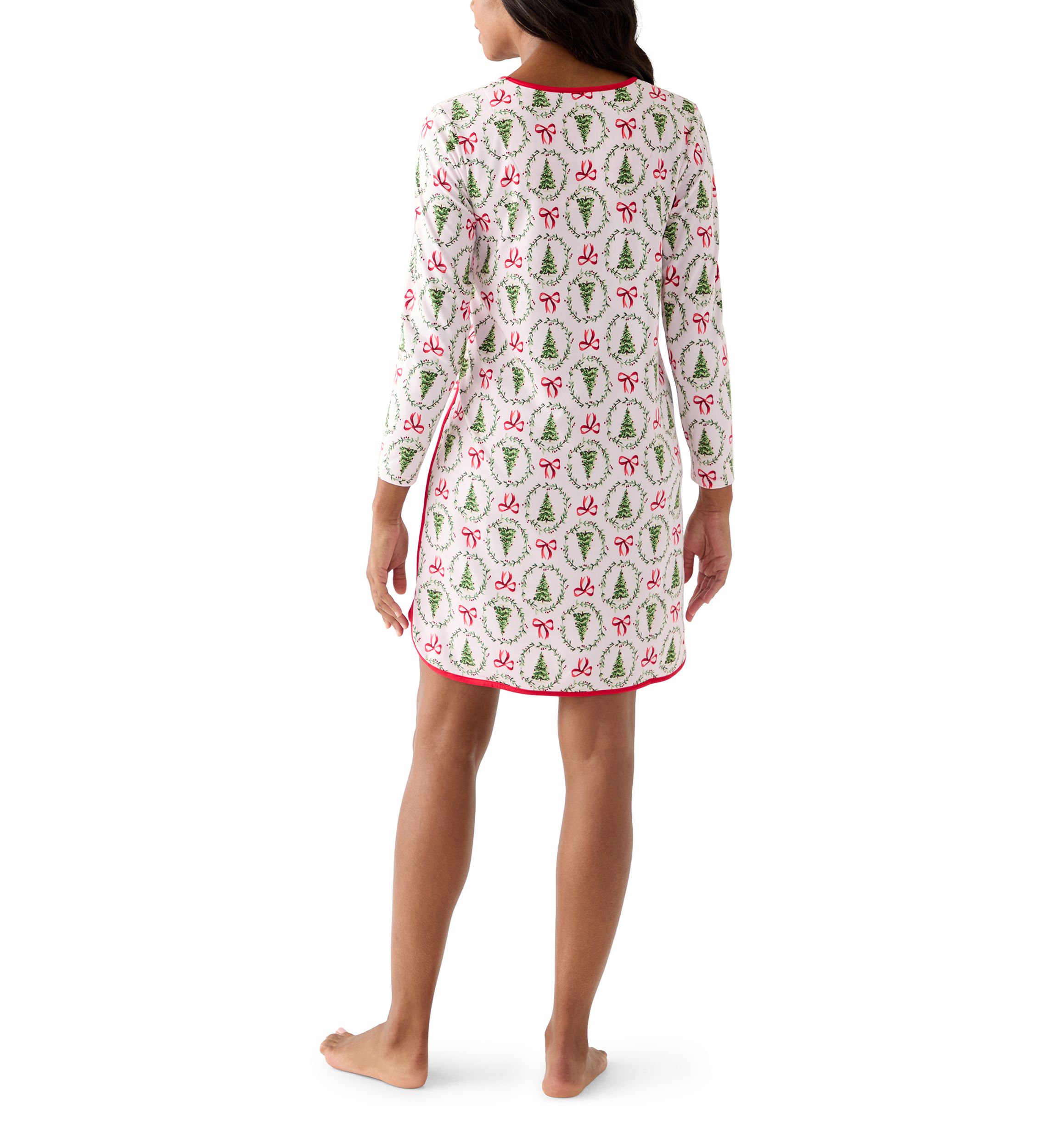 Womens Bow & Wreath Nightgown