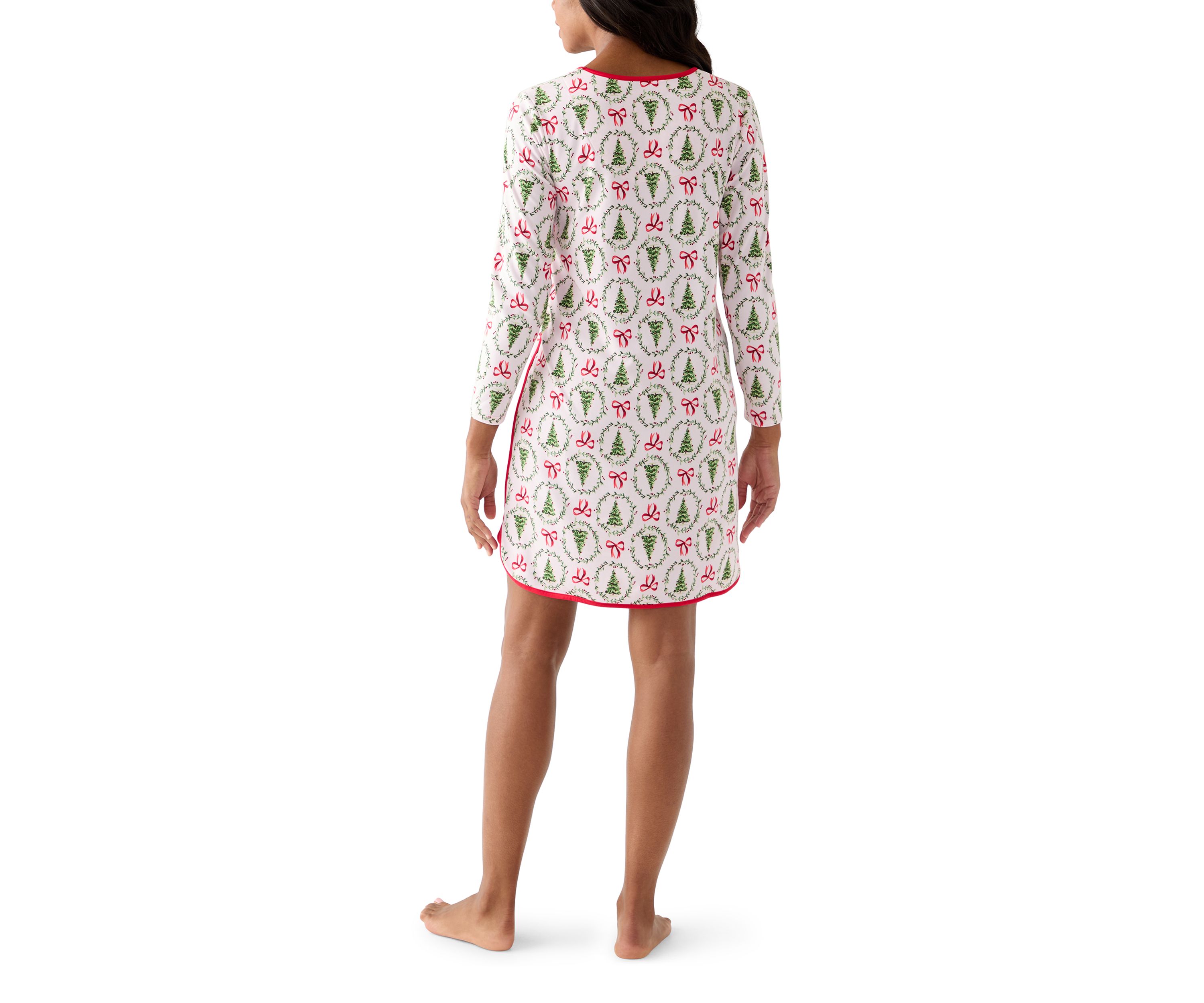 Womens Bow & Wreath Nightgown