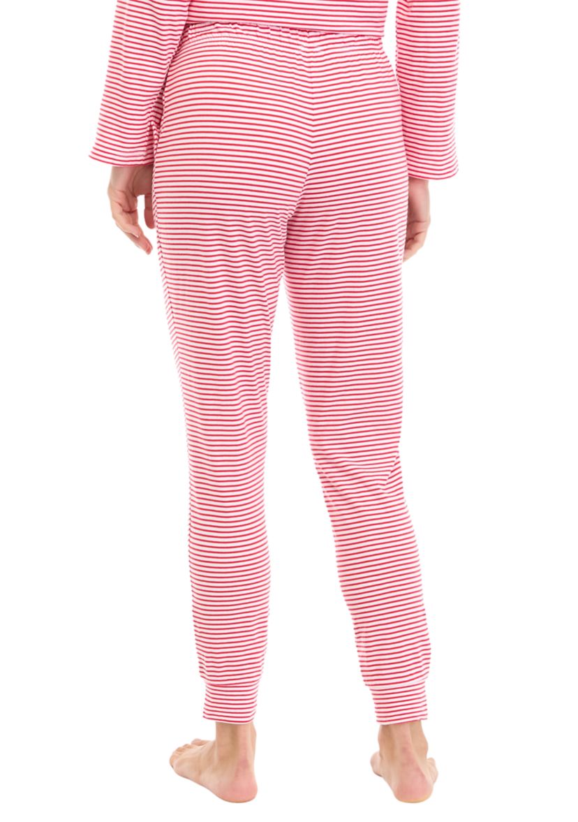 Womens Red Stripe Pajama Pants