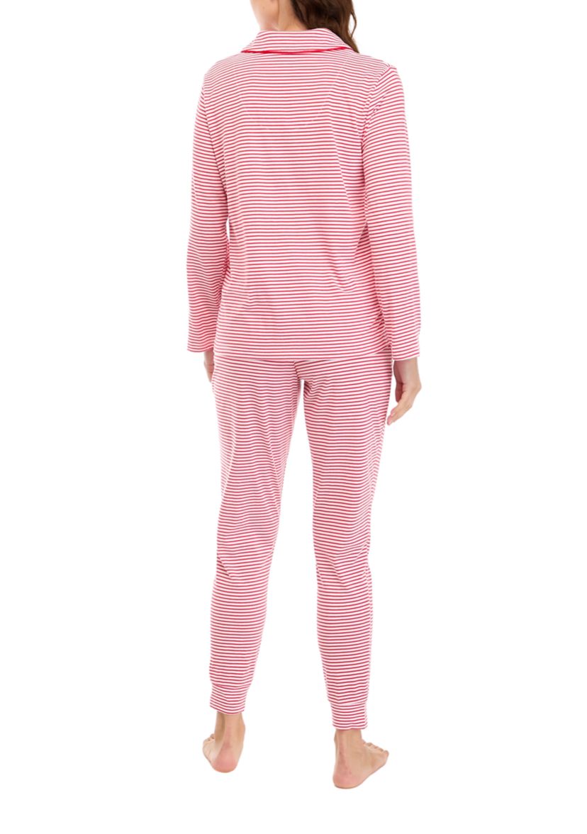 Womens Red Stripe Pajama Pants