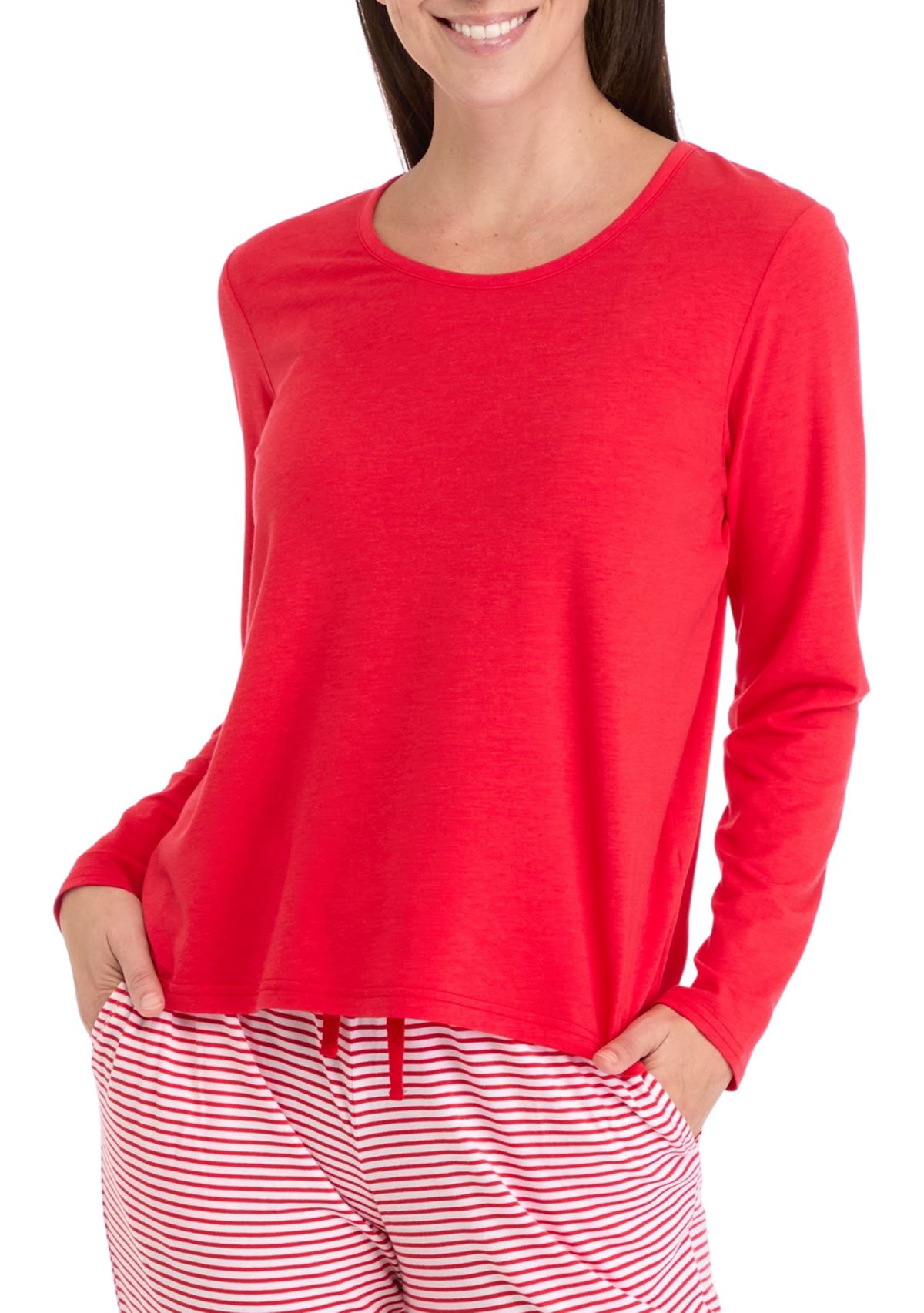 Womens Long Sleeve Pajama Top