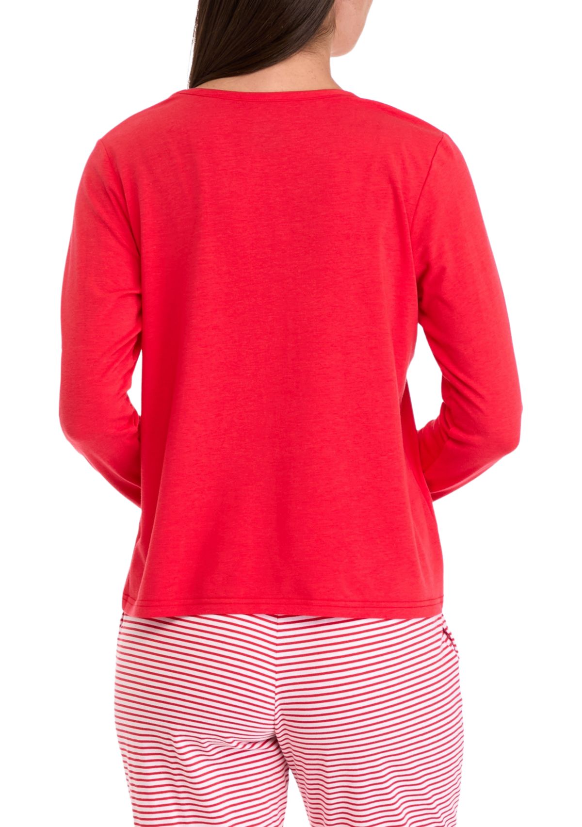 Womens Long Sleeve Pajama Top
