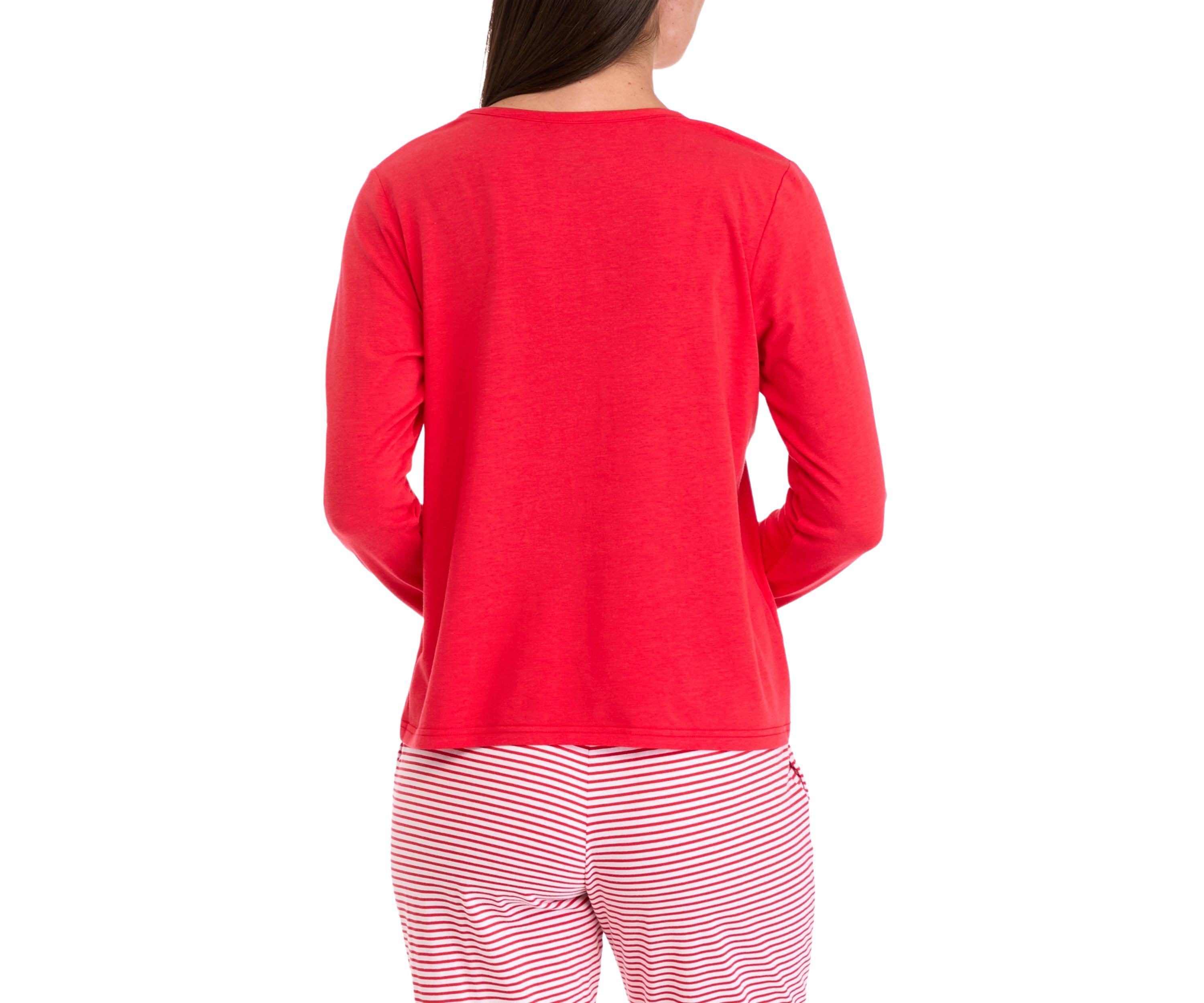 Womens Long Sleeve Pajama Top