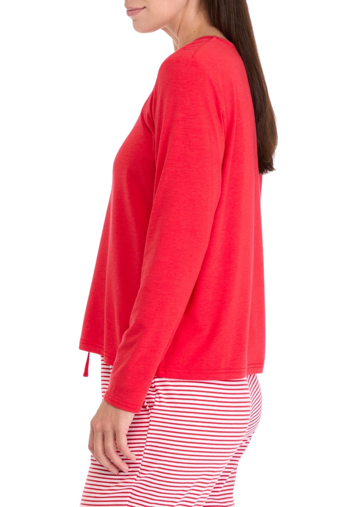 Womens Long Sleeve Pajama Top