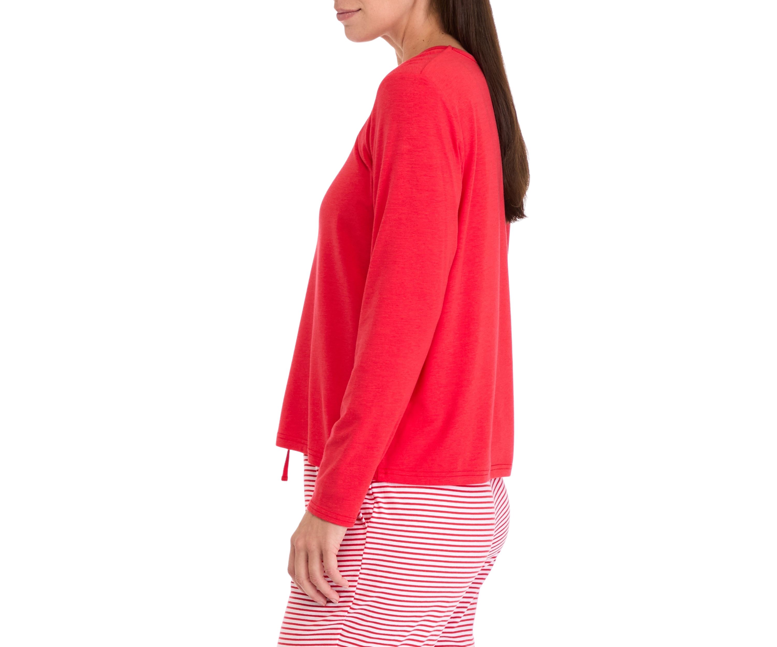 Womens Long Sleeve Pajama Top