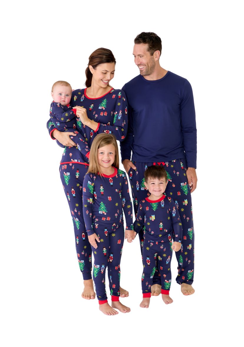 Womens Nutcracker Solid Long Sleeve Pajama Top