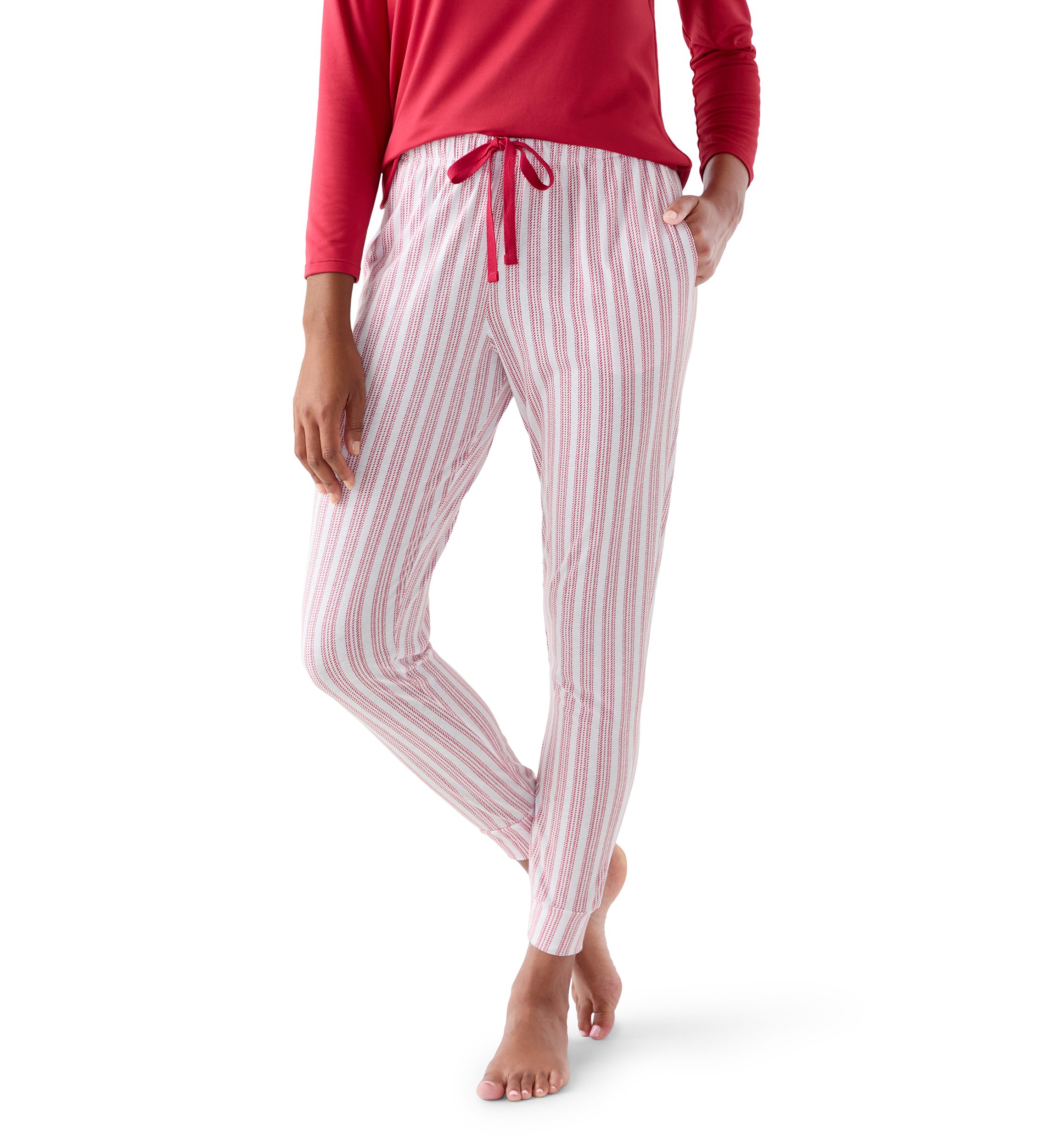 Red Stripe Pajama Pants