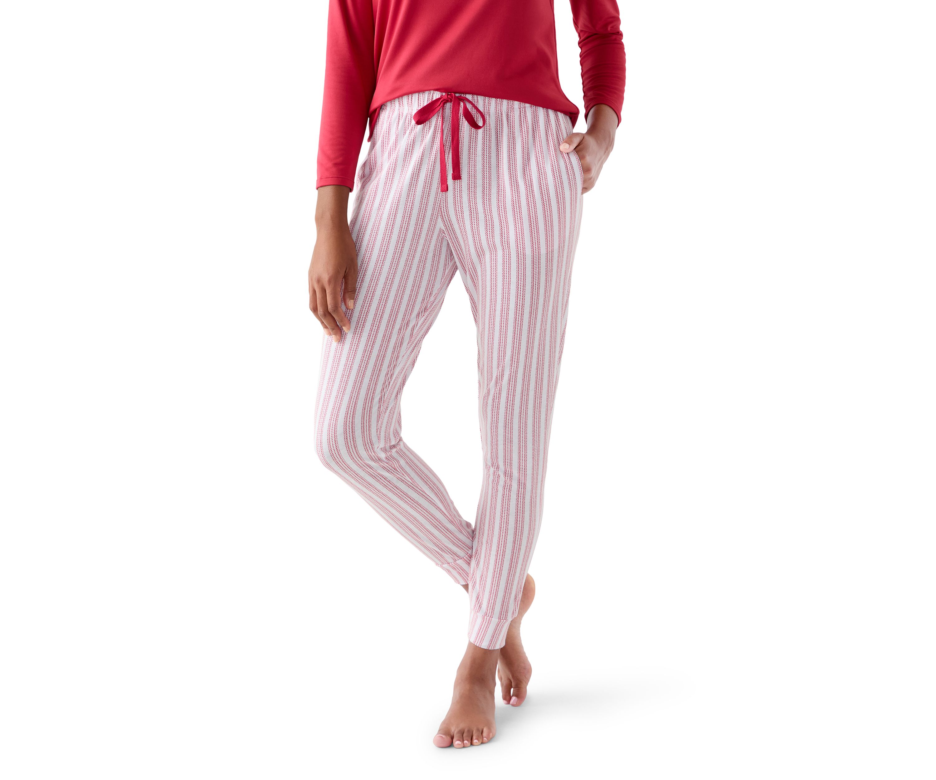 Red Stripe Pajama Pants