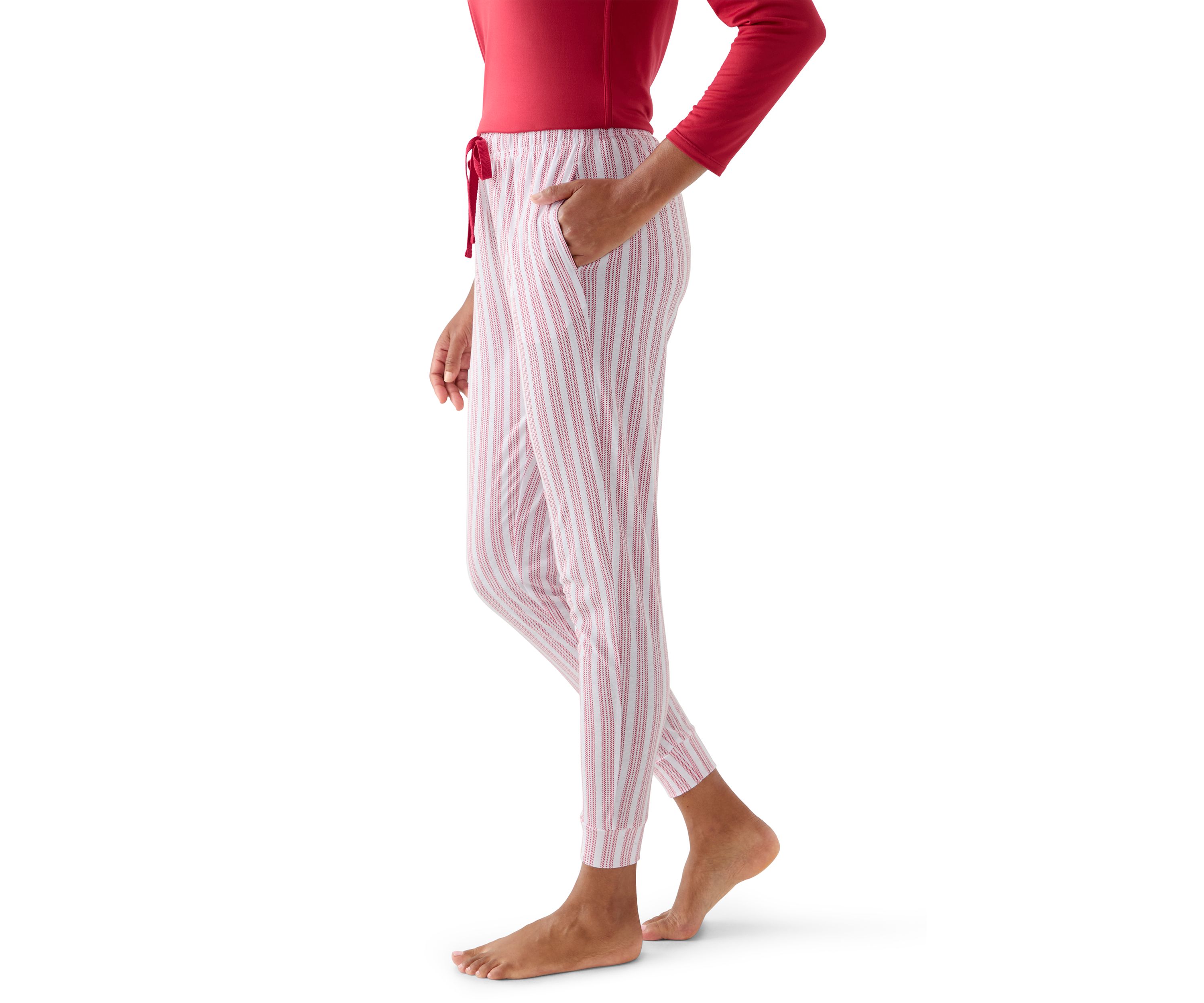 Red Stripe Pajama Pants