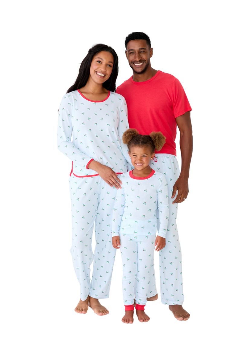 Womens Jolly Stripe Long Sleeve Nightgown