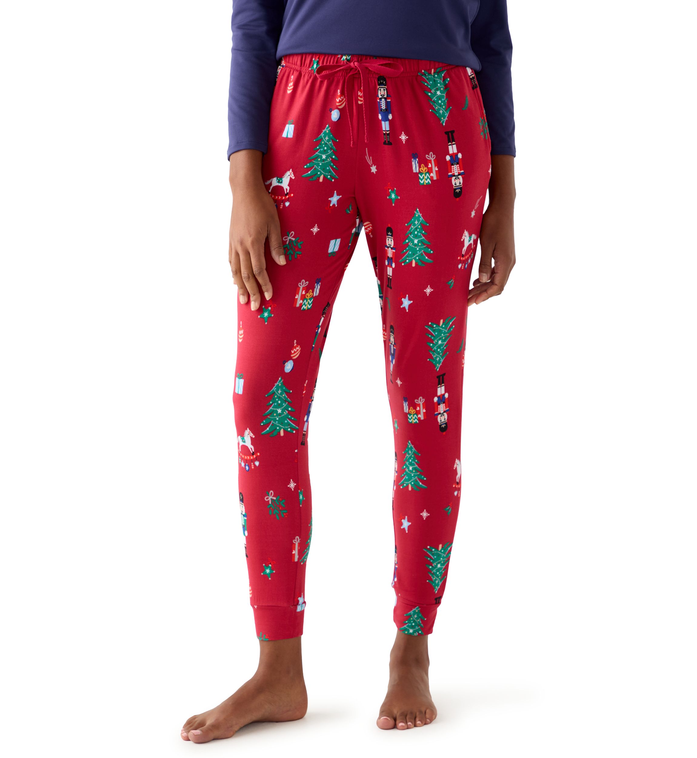 Womens Nutcracker Jogger Pajama Pants