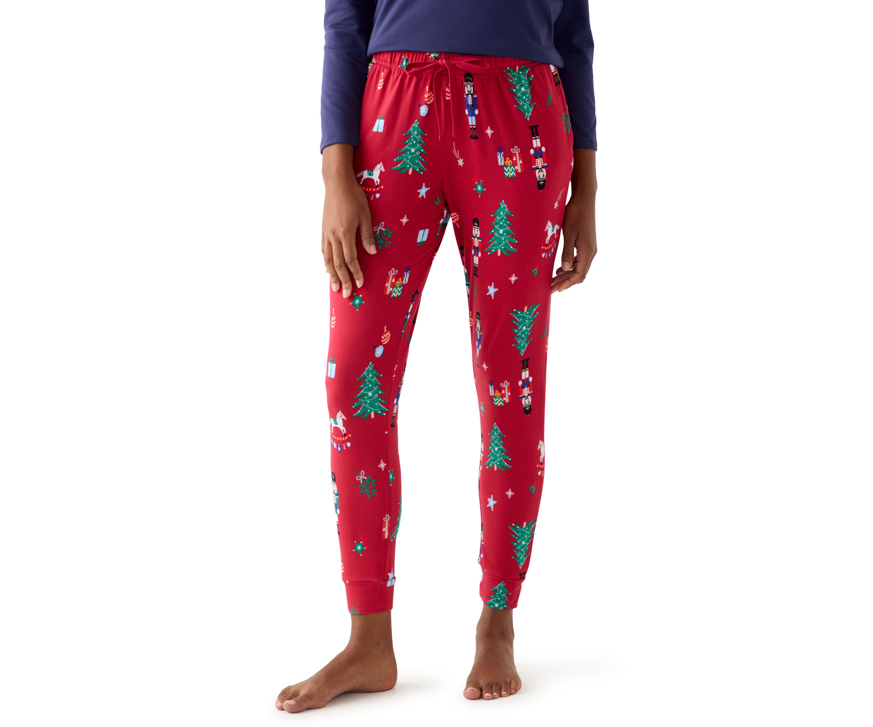 Womens Nutcracker Jogger Pajama Pants