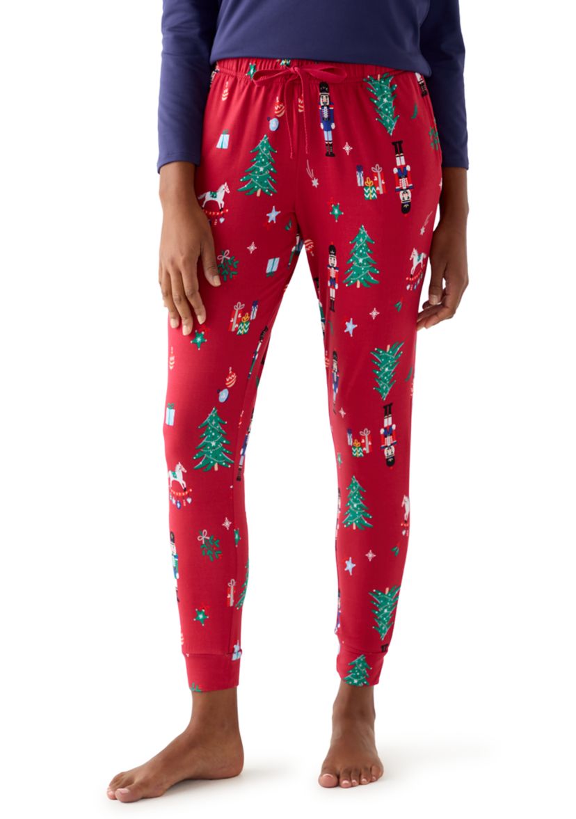 Womens Nutcracker Jogger Pajama Pants