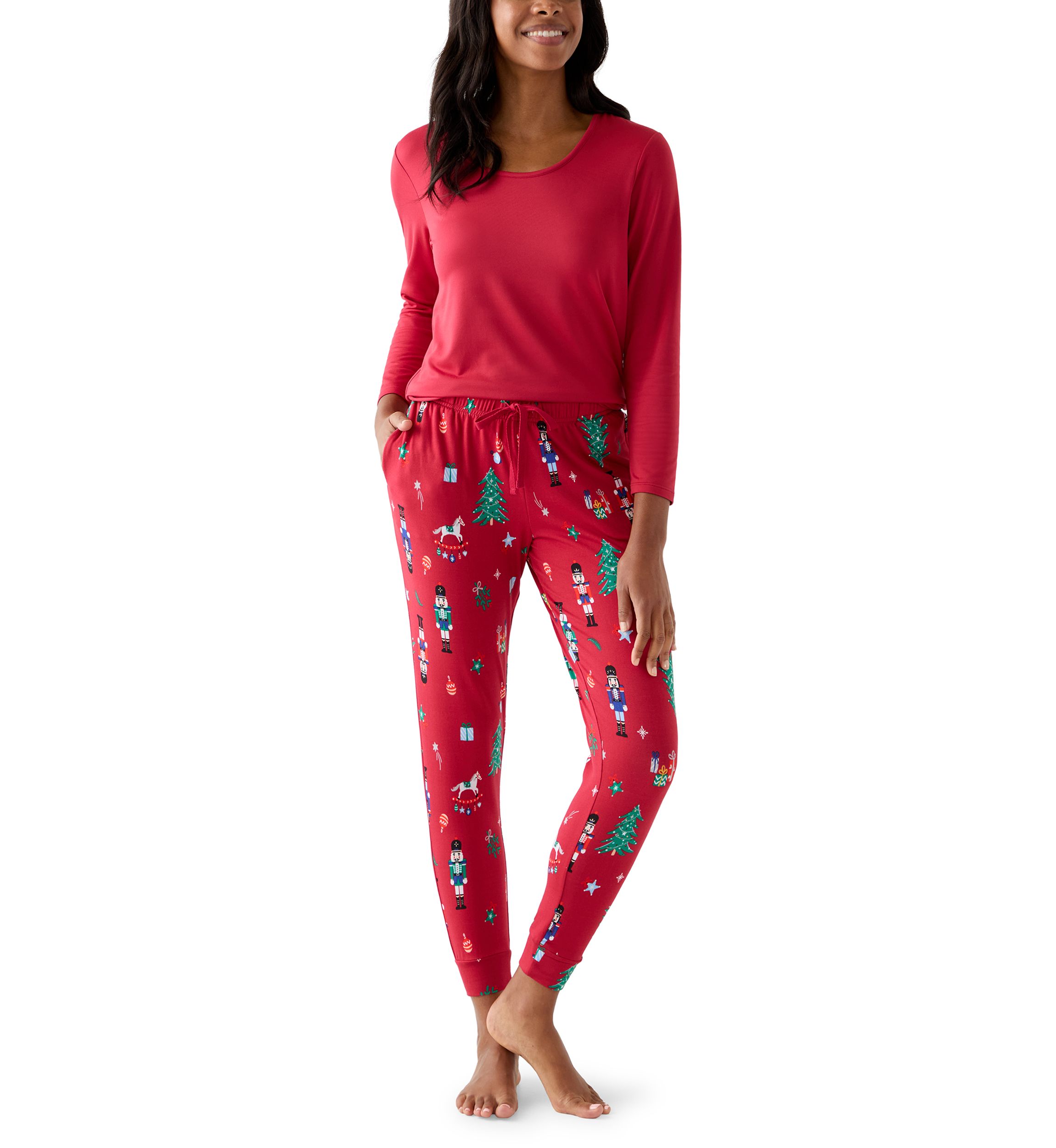 Womens Nutcracker Jogger Pajama Pants