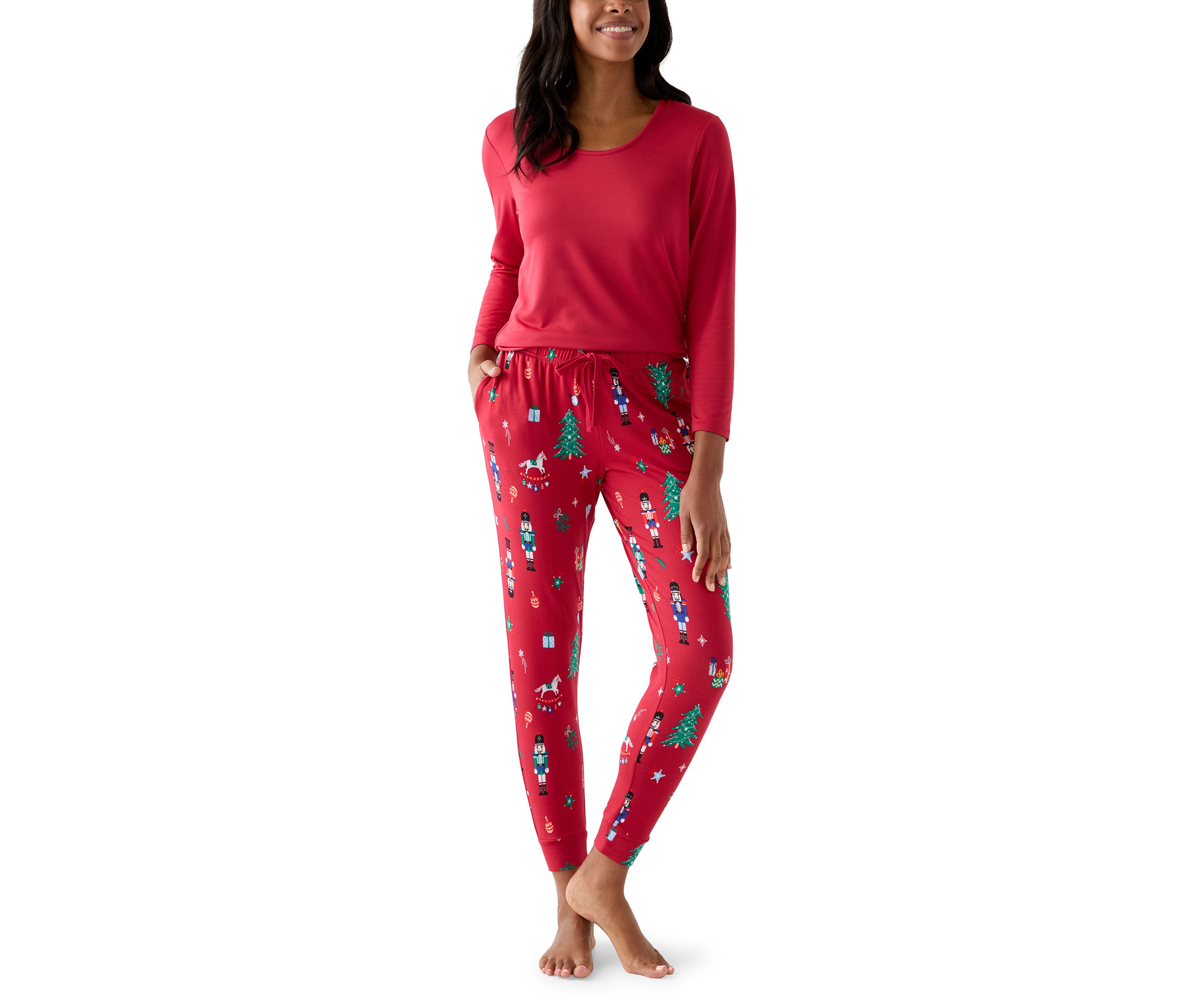 Womens Nutcracker Jogger Pajama Pants