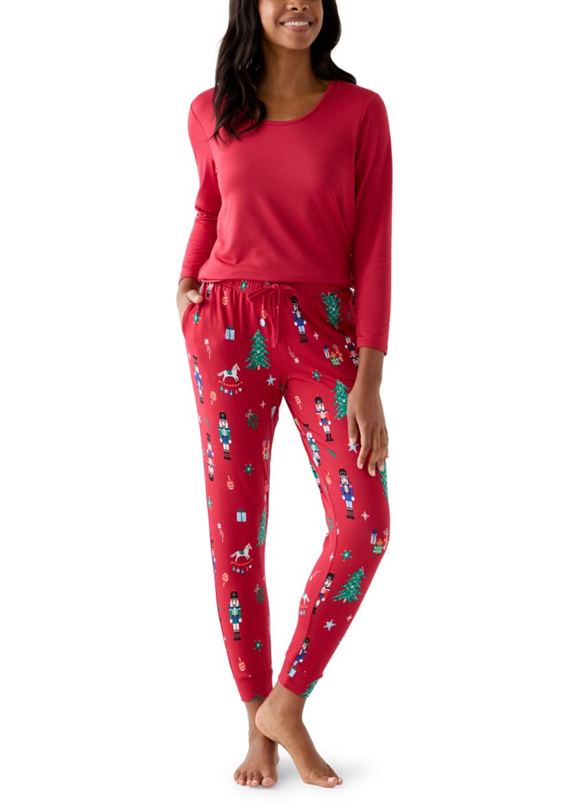 Womens Nutcracker Jogger Pajama Pants