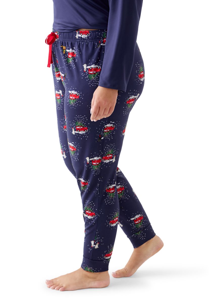 Plus Size Holiday Heritage Pajama Joggers