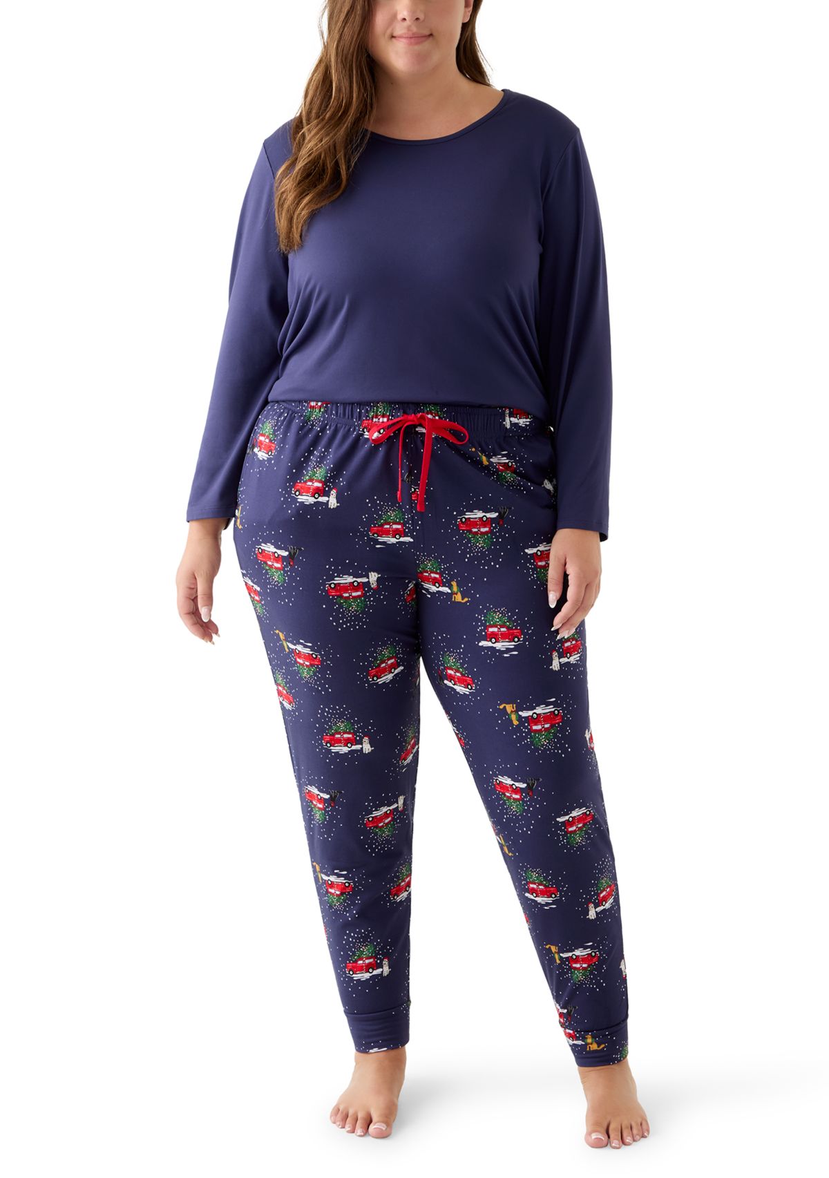 Plus Size Holiday Heritage Pajama Joggers