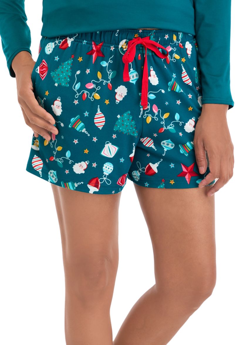 Womens Holiday Lights Shorts