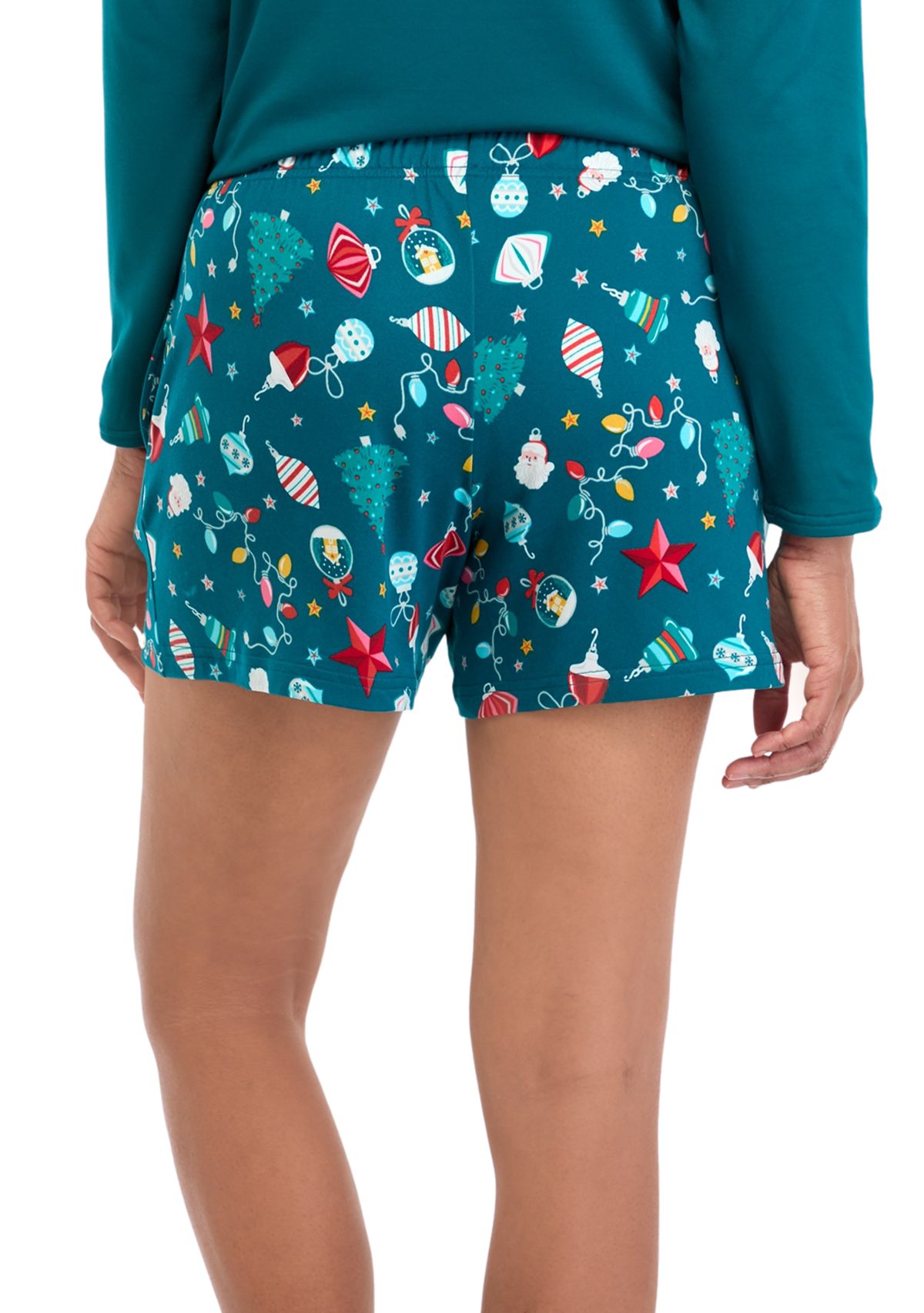 Womens Holiday Lights Shorts