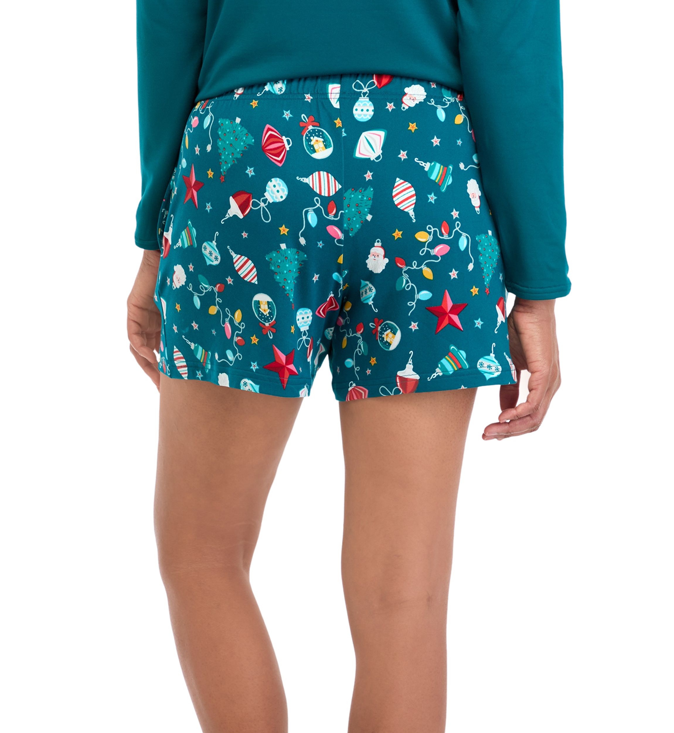 Womens Holiday Lights Shorts
